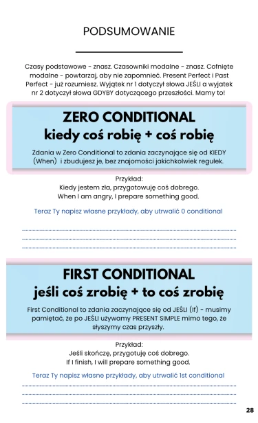 zdania warunkowe - conditionals